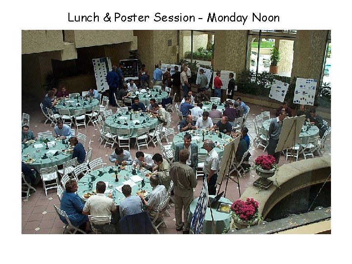 Lunch & Poster Session - Monday Noon 