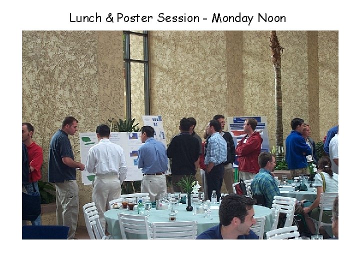 Lunch & Poster Session - Monday Noon 