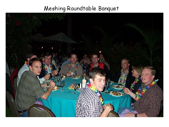 Meshing Roundtable Banquet 