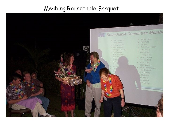 Meshing Roundtable Banquet 