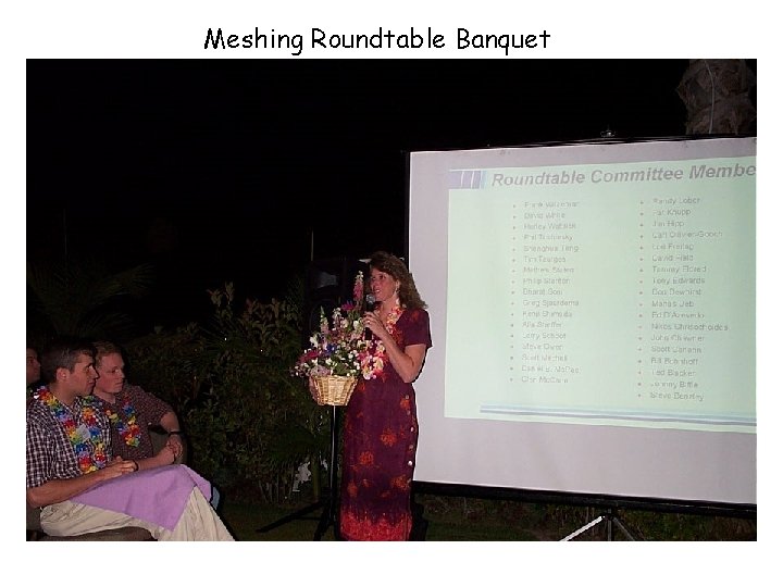 Meshing Roundtable Banquet 