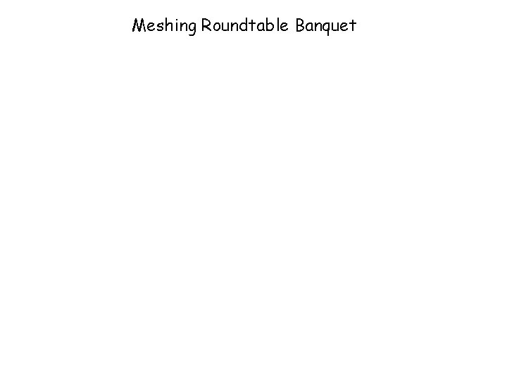 Meshing Roundtable Banquet 