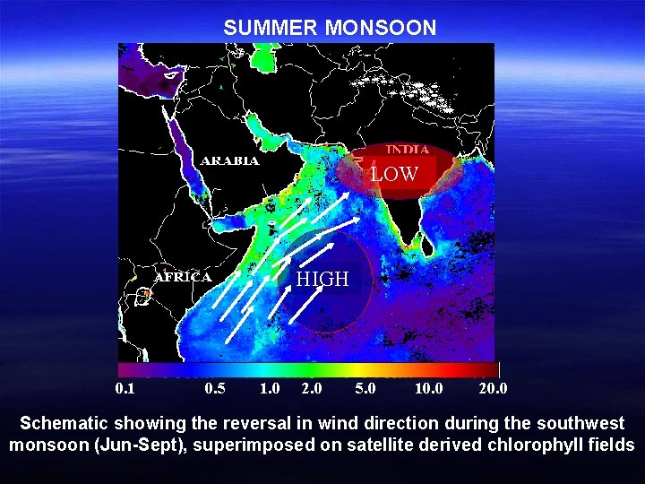 SUMMER MONSOON LOW HIGH 0. 1 0. 5 1. 0 2. 0 5. 0