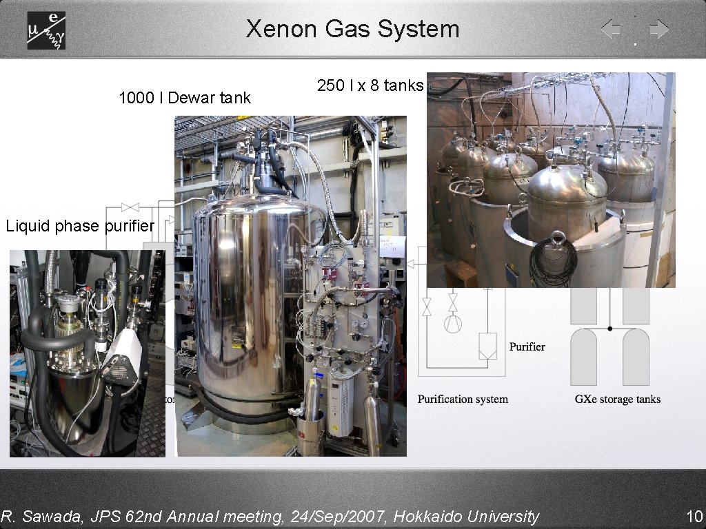 Xenon Gas System 1000 l Dewar tank 250 l x 8 tanks Liquid phase