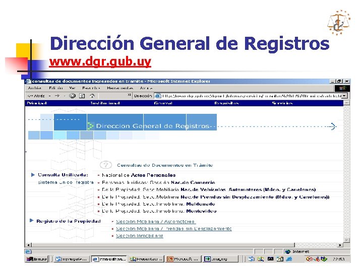 Dirección General de Registros www. dgr. gub. uy 