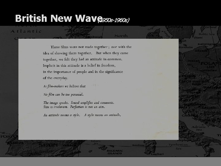 British New Wave (1950 s-1960 s) 