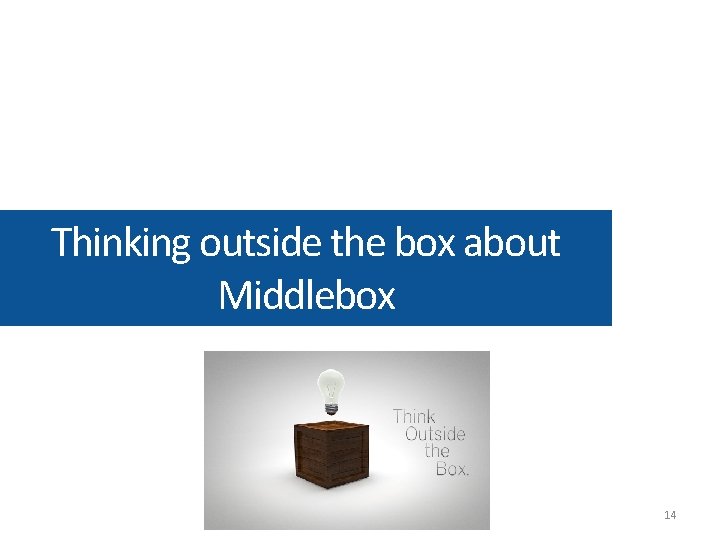Thinking outside the box about Middlebox 14 