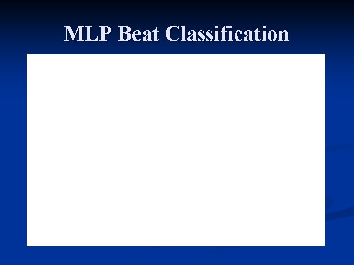 MLP Beat Classification 