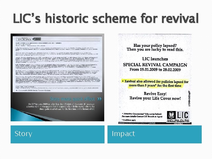 LIC’s historic scheme for revival Story Impact 