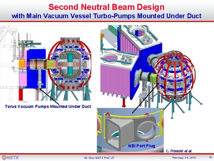 Second Neutral Beam Design with Main Vacuum Vessel Turbo-Pumps Mounted Under Duct Torus Vacuum