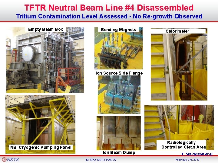 TFTR Neutral Beam Line #4 Disassembled Tritium Contamination Level Assessed - No Re-growth Observed