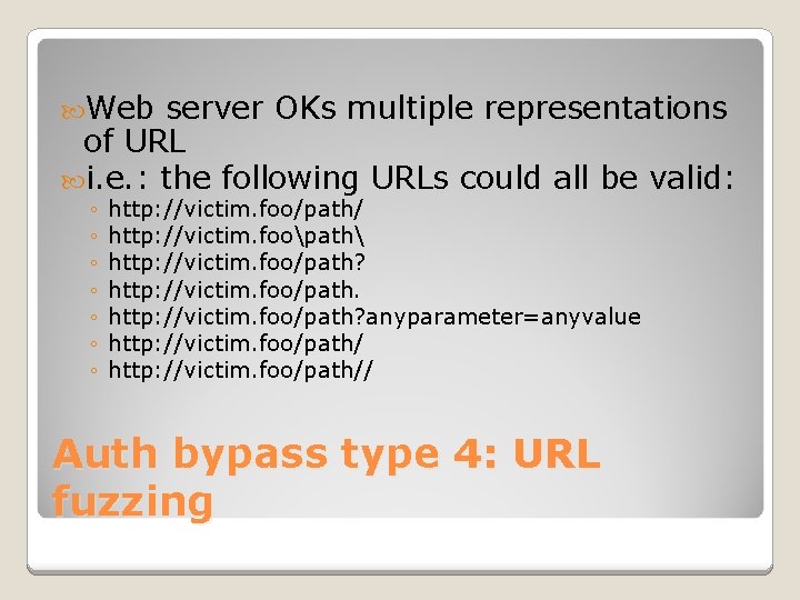  Web server OKs multiple representations of URL i. e. : the following URLs