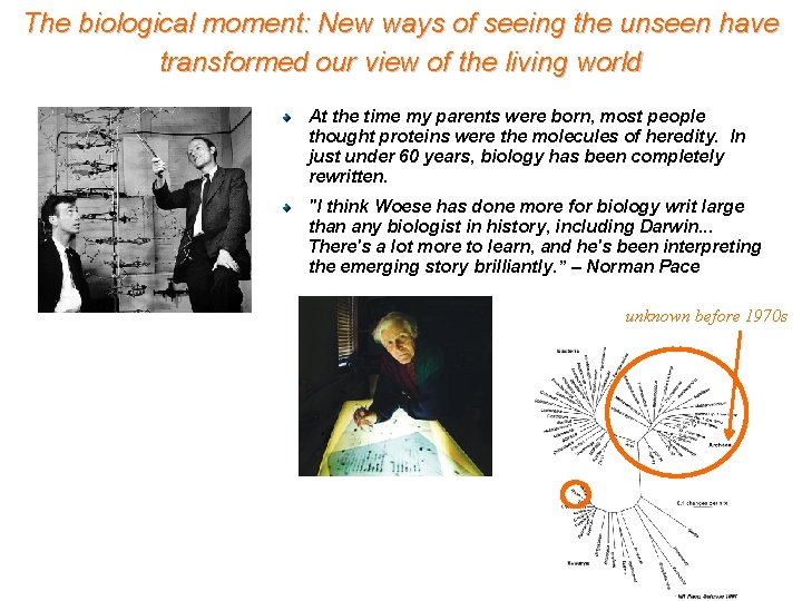The biological moment: New ways of seeing the unseen have transformed our view of