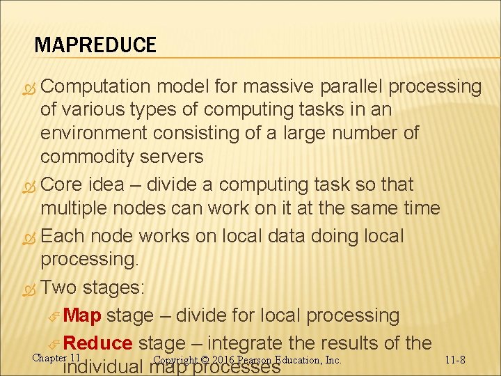 MAPREDUCE Computation model for massive parallel processing of various types of computing tasks in MAPREDUCE Computation model for massive parallel processing of various types of computing tasks in