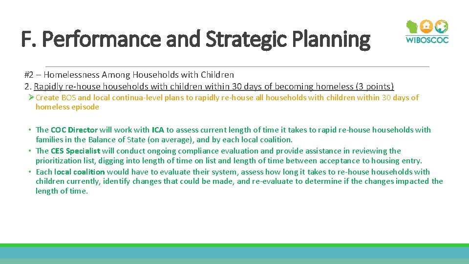 F. Performance and Strategic Planning #2 – Homelessness Among Households with Children 2. Rapidly