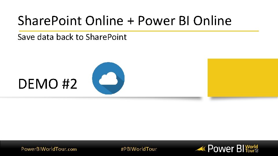 Share. Point Online + Power BI Online Save data back to Share. Point DEMO