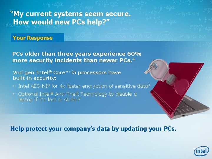 “My current systems seem secure. How would new PCs help? ” Your Response PCs