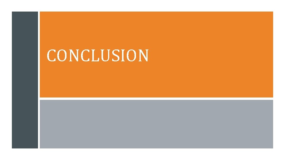 CONCLUSION 