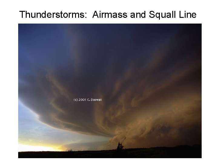 Thunderstorms: Airmass and Squall Line 