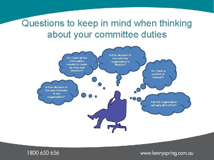 Questions to keep in mind when thinking about your committee duties Do I have