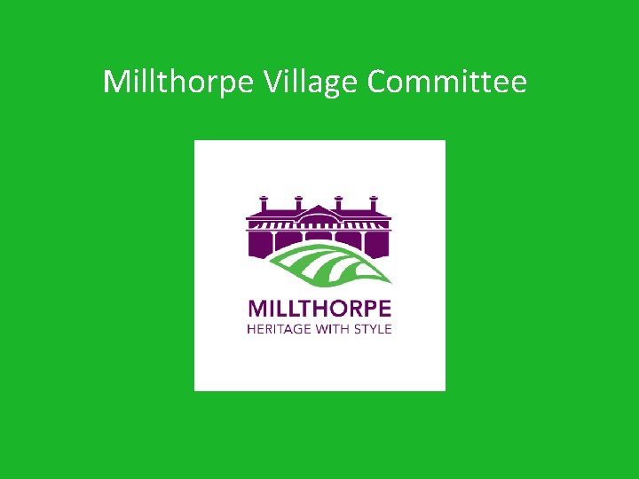 Millthorpe Village Committee 