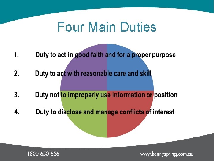 Four Main Duties 
