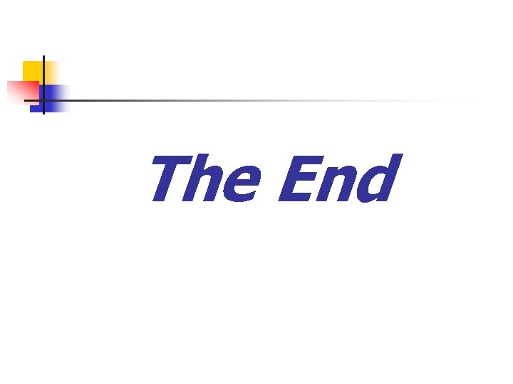 The End 