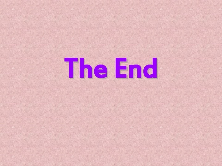 The End 