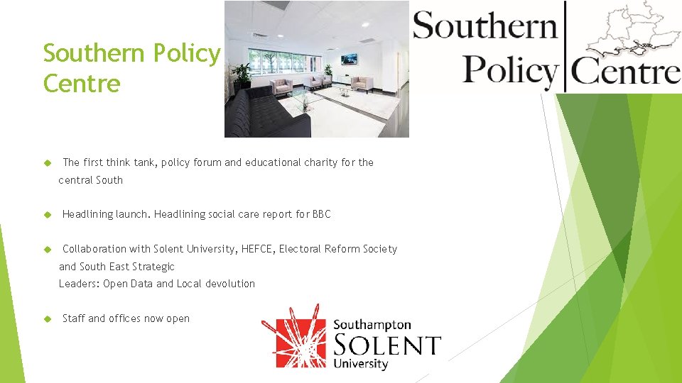 Southern Policy Centre The first think tank, policy forum and educational charity for the