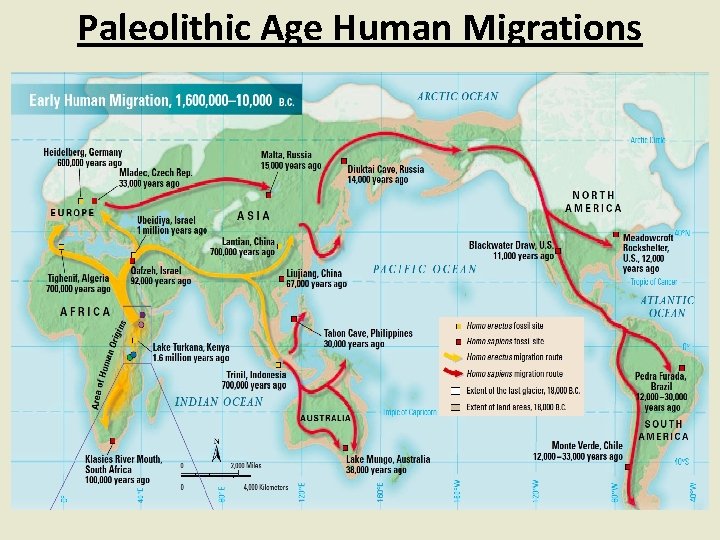 Paleolithic Age Human Migrations 