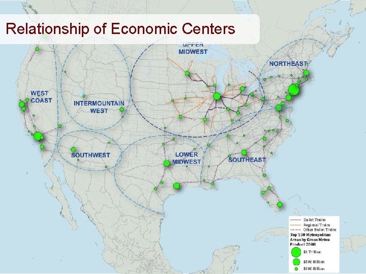 Relationship of Economic Centers Maps of Asia, Europe an the Eastern U. S. are