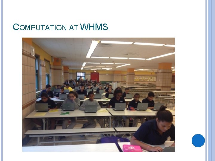 COMPUTATION AT WHMS 