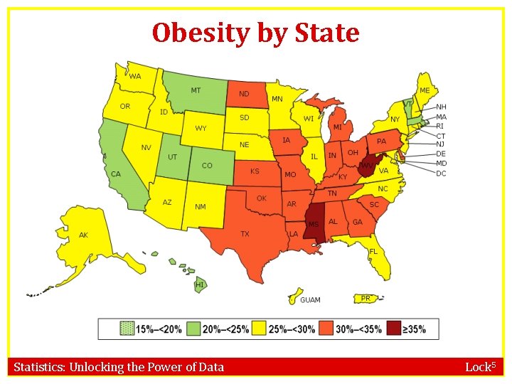 Obesity by State Statistics: Unlocking the Power of Data Lock 5 