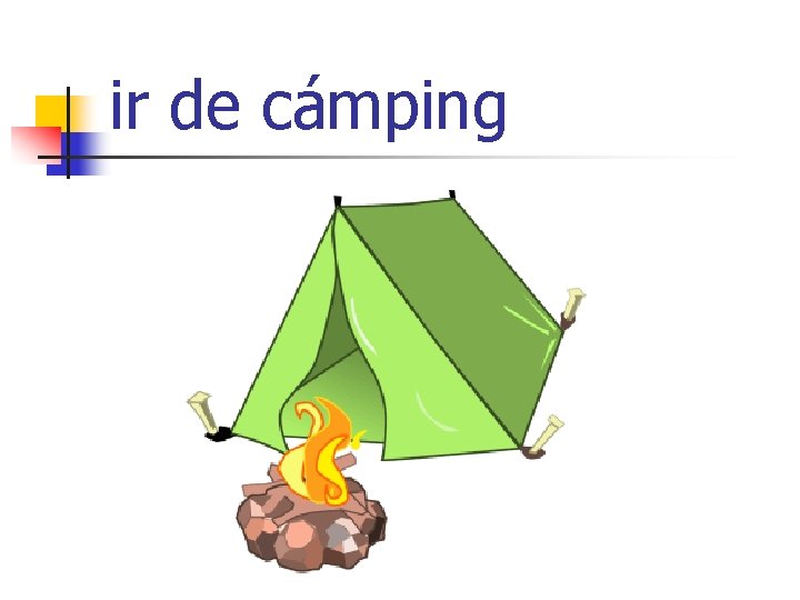 ir de cámping 