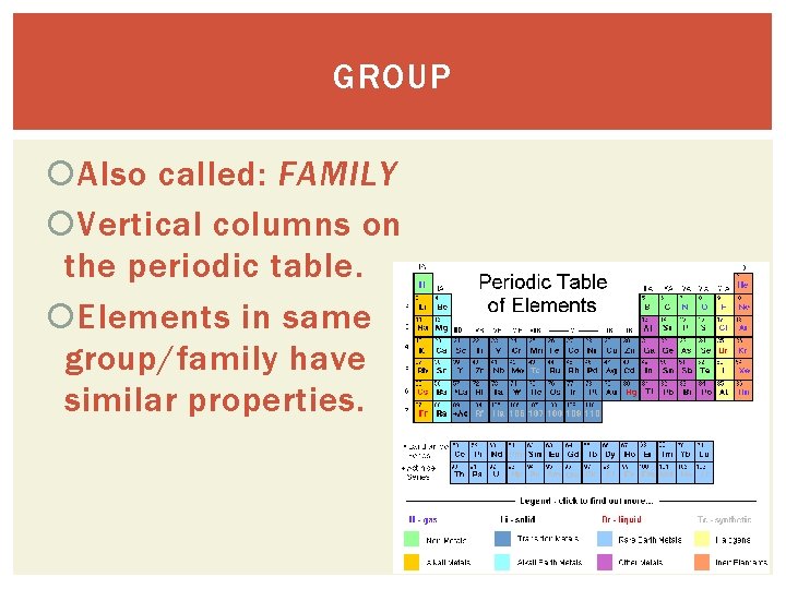 THE PERIODIC TABLE Essential Question How are the