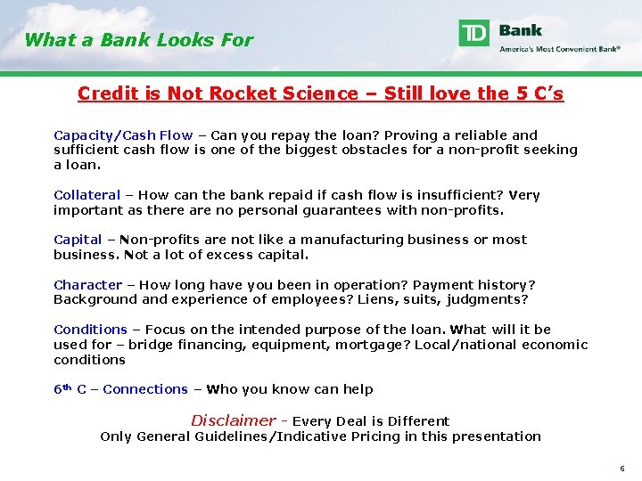 What a Bank Looks For Credit is Not Rocket Science – Still love the