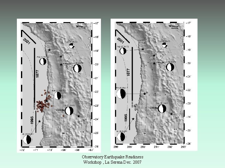 Observatory Earthquake Readiness Workshop , La Serena Dec. 2007 