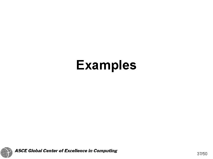 Examples 37/50 Examples 37/50