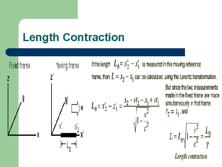 Length Contraction 