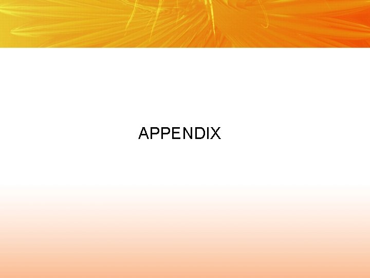APPENDIX 