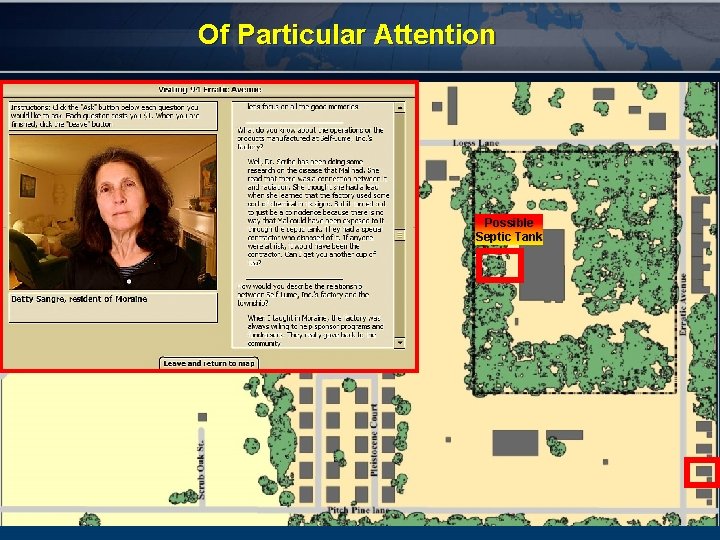 Of Particular Attention Possible Septic Tank 