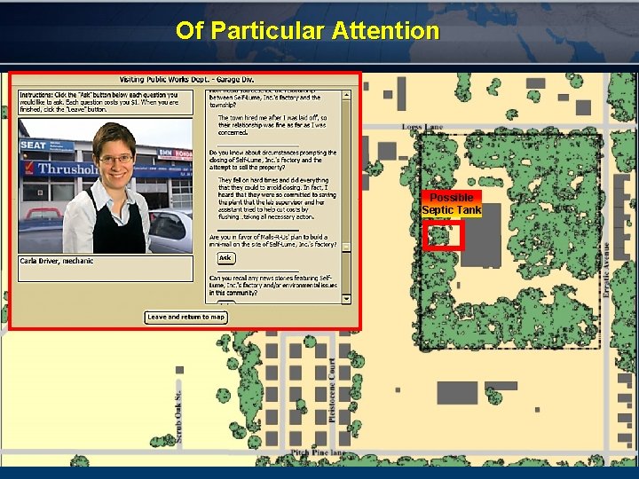 Of Particular Attention Possible Septic Tank 