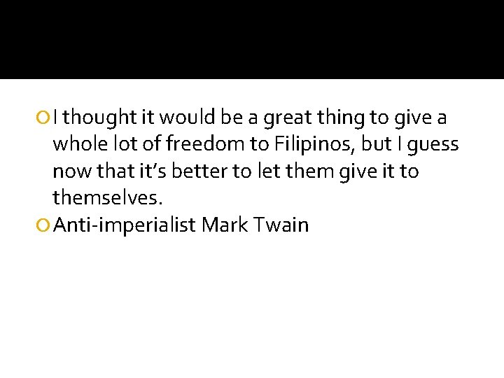  I thought it would be a great thing to give a whole lot