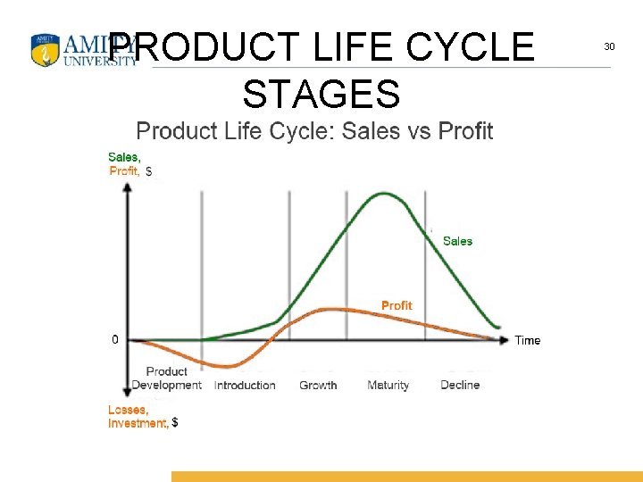 PRODUCT LIFE CYCLE STAGES 30 