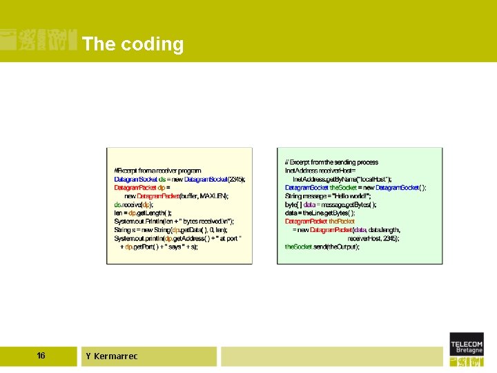 The coding 16 Y Kermarrec 
