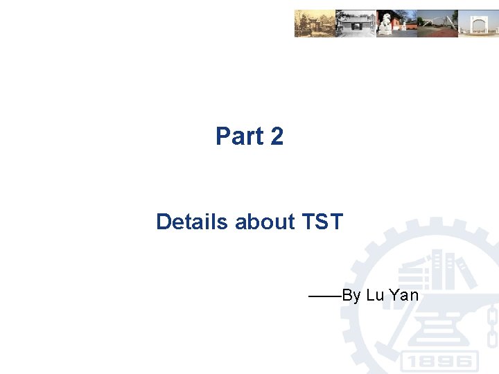 Part 2 Details about TST ——By Lu Yan 