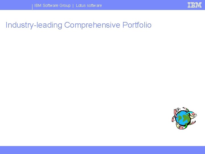 IBM Software Group | Lotus software Industry-leading Comprehensive Portfolio 