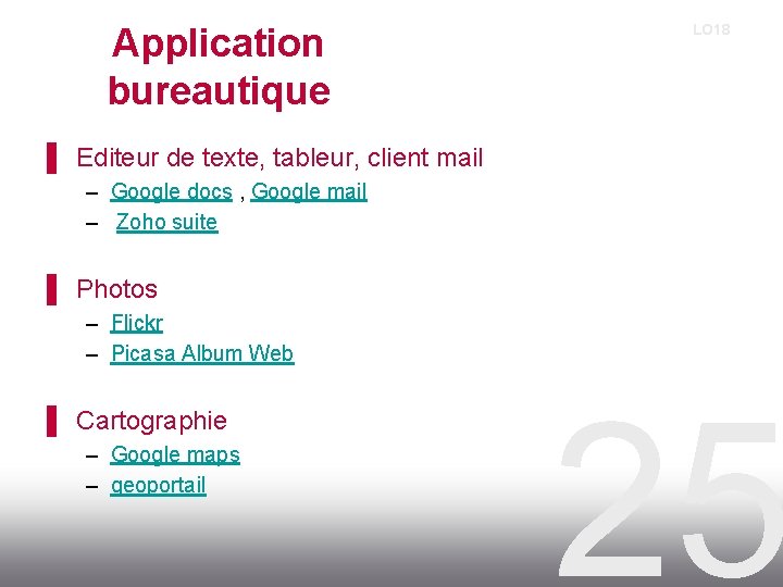 Application bureautique LO 18 ▌ Editeur de texte, tableur, client mail – Google docs