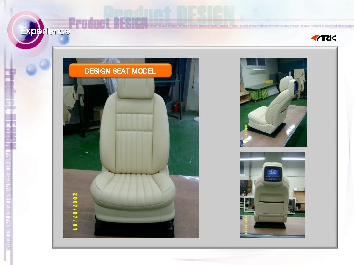  Experience DESIGN SEAT MODEL 