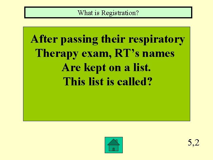 What is Registration? After passing their respiratory Therapy exam, RT’s names Are kept on